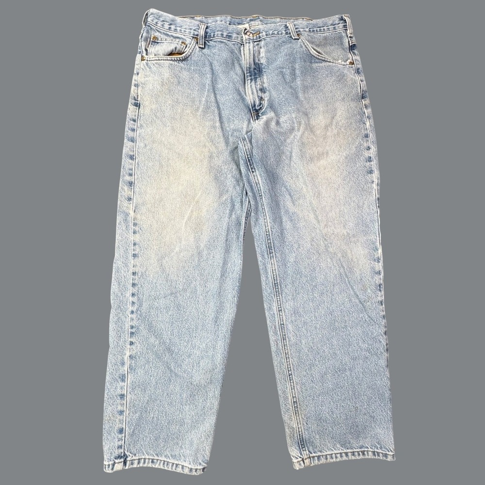 Carhartt Relaxed Fit Jeans Mens 40x28 Light Wash Denim Workwear